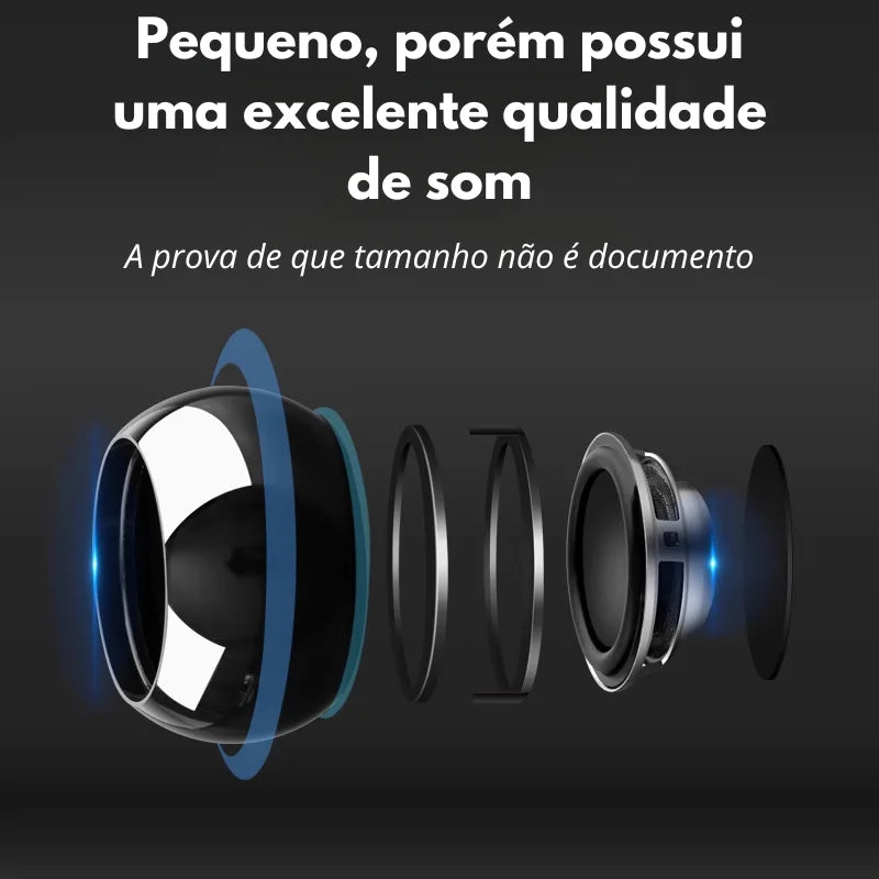 Mini Caixinha de Som Palma da Mão Portátil Bluetooth Som de Alto Desempenho Mini Speaker - Cores Sortidas Promoção