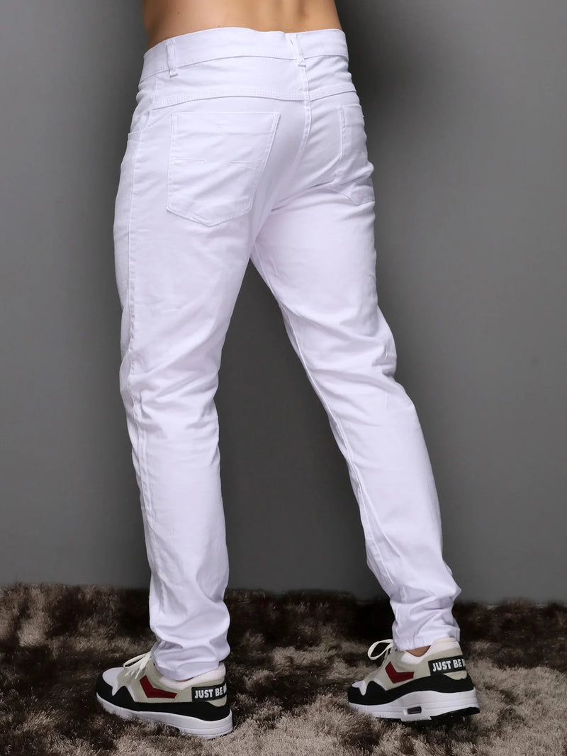 Calça Masculino Sarja skinny Com Elastano Casual