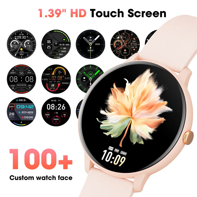 Smartwatch para Unisex , chamada Bluetooth, 1.39 tela sensível ao toque, monitoramento de saúde, IP67Waterproof, Fitness, 2024