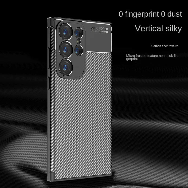 Carbon Fiber Phone Capinha for Samsung Galaxy S