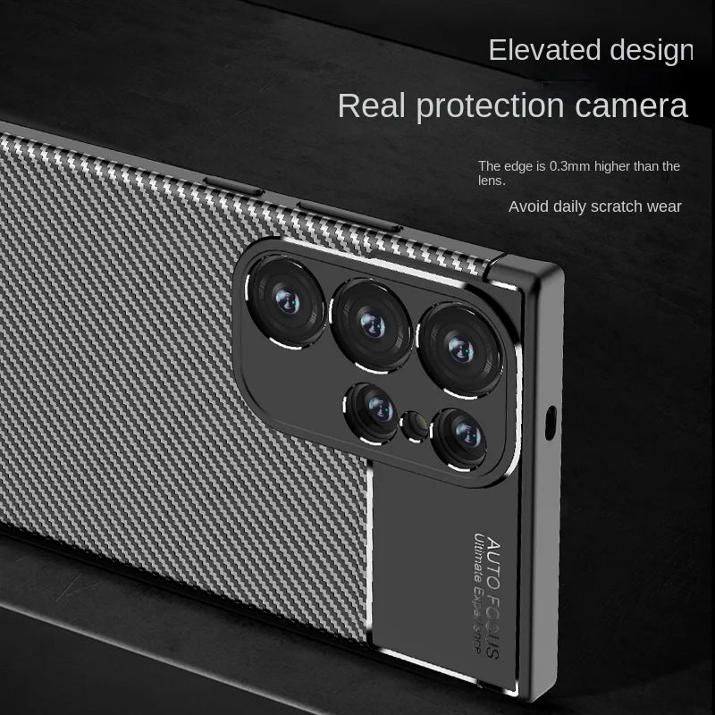 Carbon Fiber Phone Capinha for Samsung Galaxy S