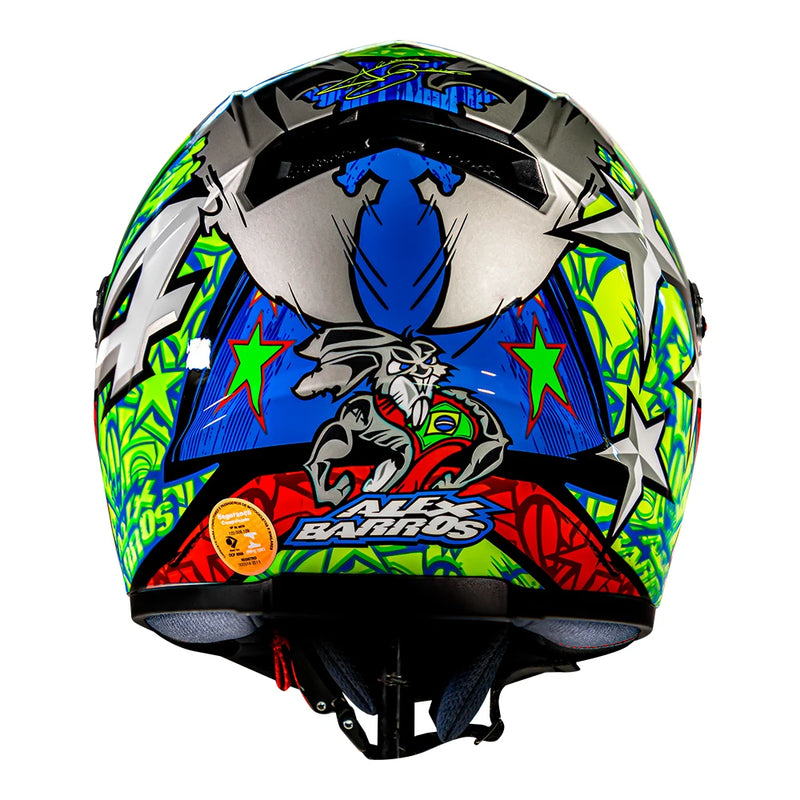 Capacete Ls2 FF358 Alex Barros Cinza.
