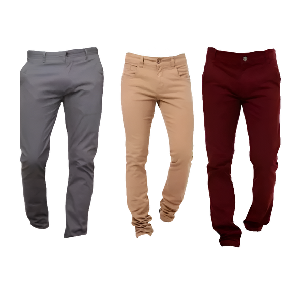 CALÇA SARJA JEANS MASCULINO COM LYCRA CORTE SLIM DIVERSAS CORES/TAMANHOS CINTURA MÉDIA